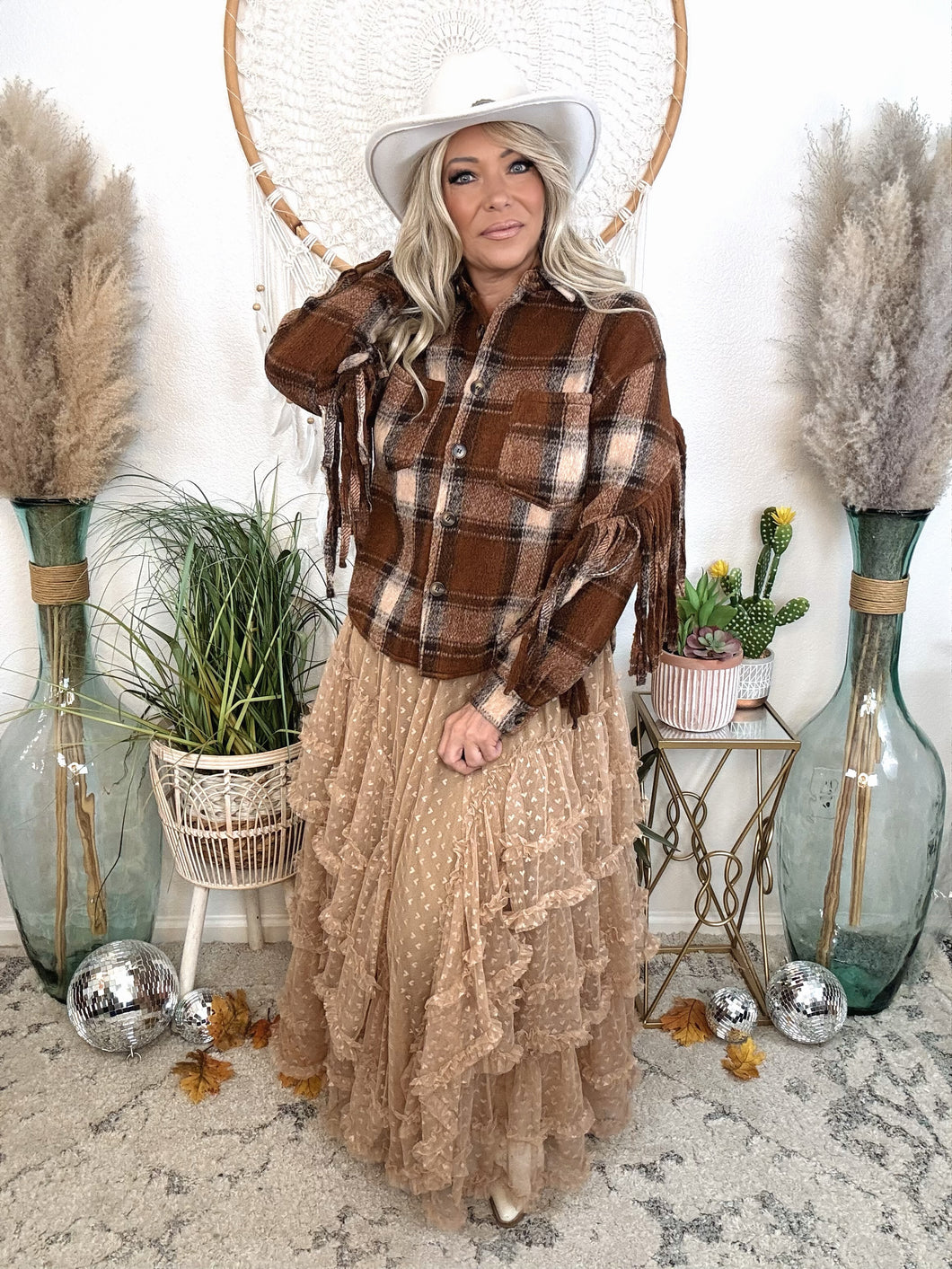 Whispered Tiers Mesh Maxi Skirt-Vintage Cream