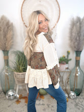 Load image into Gallery viewer, Heirloom Threads Babydoll Top-Ivory
