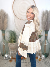 Load image into Gallery viewer, Heirloom Threads Babydoll Top-Ivory
