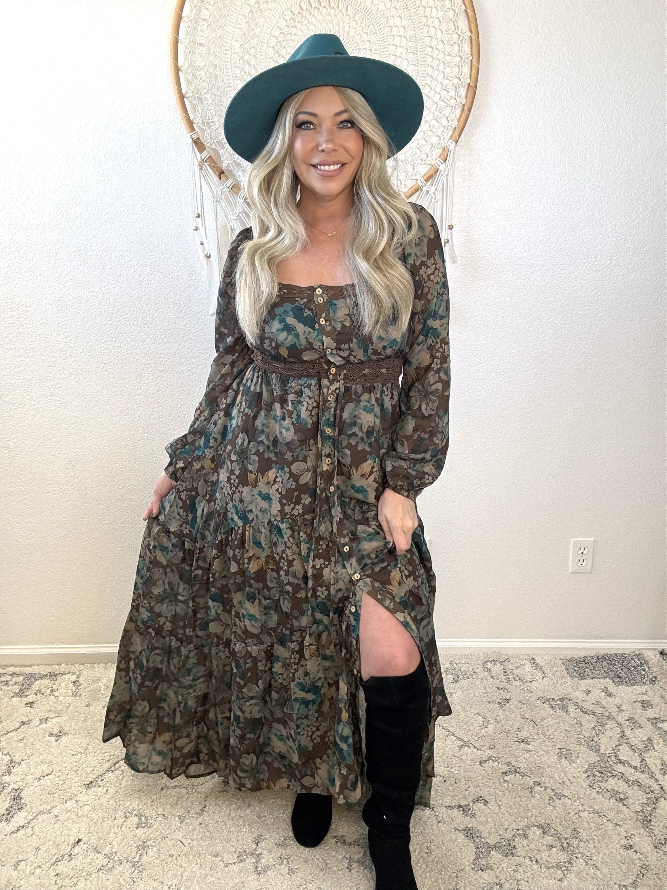 Winter Gypsy Maxi Dress Medium Winter Gypsy Maxi Dress Medium