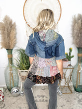 Load image into Gallery viewer, Autumn Sway Vintage Patchwork Top
