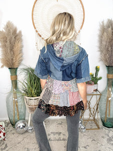 Autumn Sway Vintage Patchwork Top
