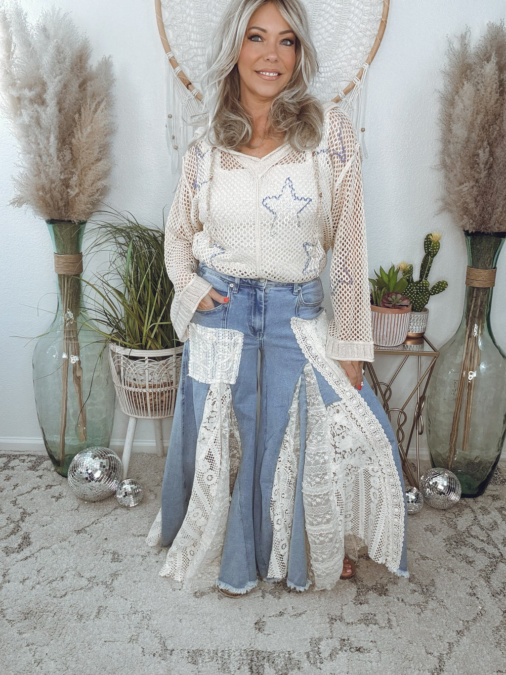 Amazing Lace Denim Jeans