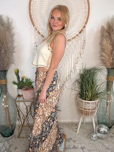 Midnight Meadow Maxi Skirt