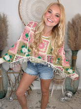 Load image into Gallery viewer, Summer Sorbet Crochet Sweater

