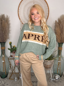 Apres Hour Retro Sweater-Alpine Green