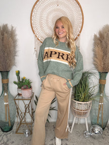 Apres Hour Retro Sweater-Alpine Green