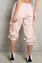 Load image into Gallery viewer, Go Girl Distressed Cargo Joggers
