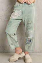 Load image into Gallery viewer, All Patched Up Acid Wash Pants
