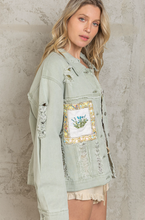 Load image into Gallery viewer, Perfect In Patchwork Distressed Jacket
