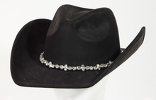 Load image into Gallery viewer, Rhinestone Cowgirl Western Hat-Black
