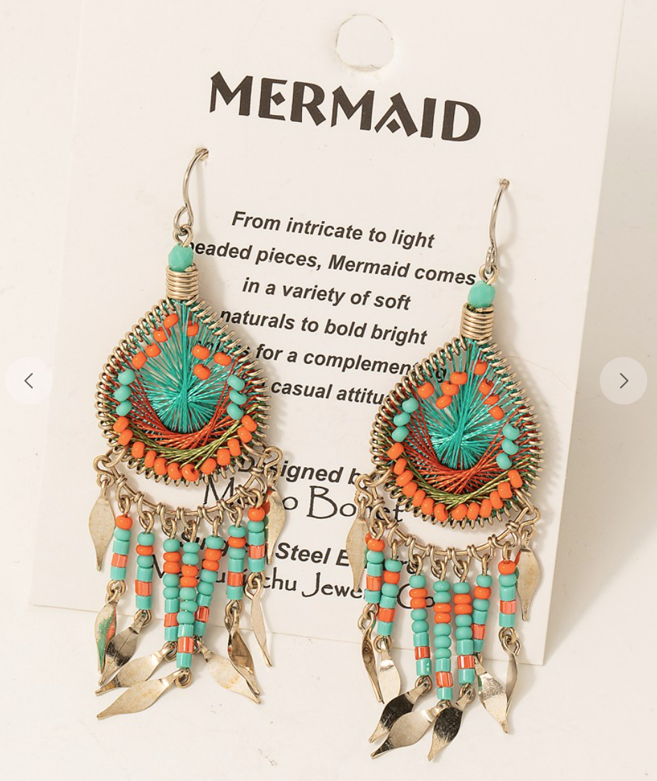 Dream Catcher Teardrop Earrings
