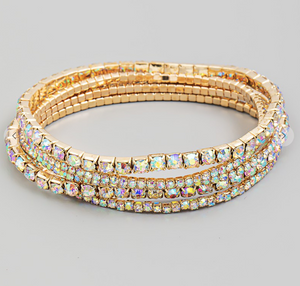 Get Your Bling On Multi-Strand Bracelet