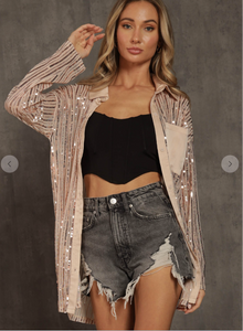 Sequin Stunner Holiday Top