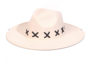 So Extra Wide Brim Hat-Ivory