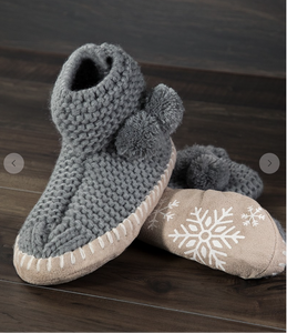 Color Me Cozy Knit Slippers