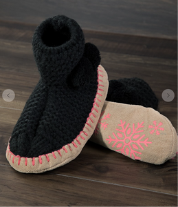 Color Me Cozy Knit Slippers