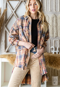 Plaid-tastic Mineral Washed Flannel Shirt