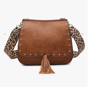 Bailey Structured Crossbody Bag-Camel