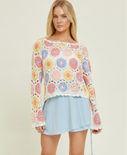 Load image into Gallery viewer, Warmer Days Crochet Sweater
