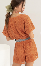 Load image into Gallery viewer, Living It up Crochet Top and Shorts Set
