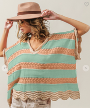 Load image into Gallery viewer, Surf&#39;s Up Crochet Hoodie
