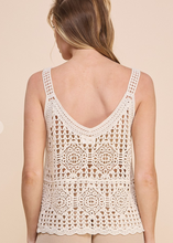 Load image into Gallery viewer, Beachy Vibes Crochet Tank
