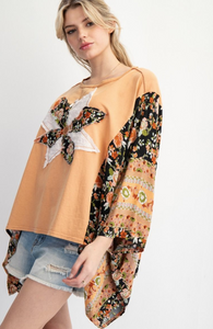 Daydream Patchwork Poncho Top