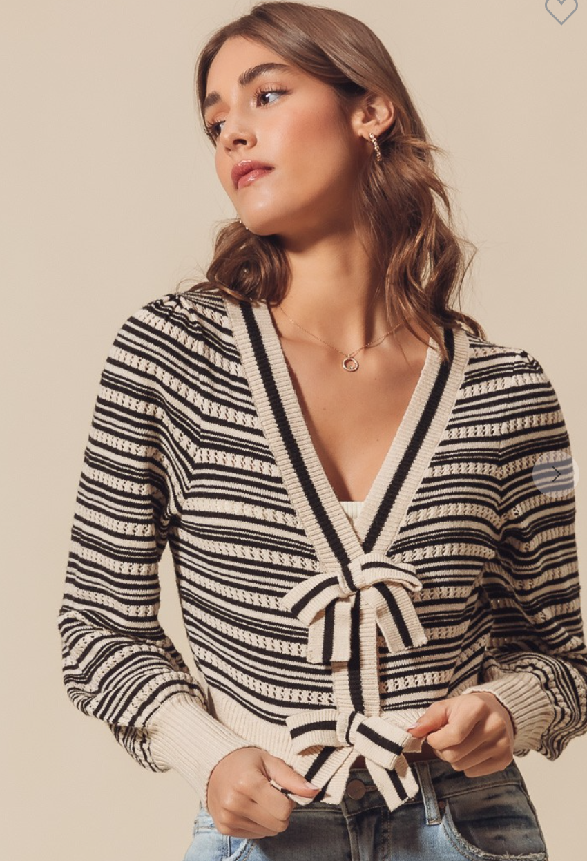 Cute Coquette Cardigan Sweater