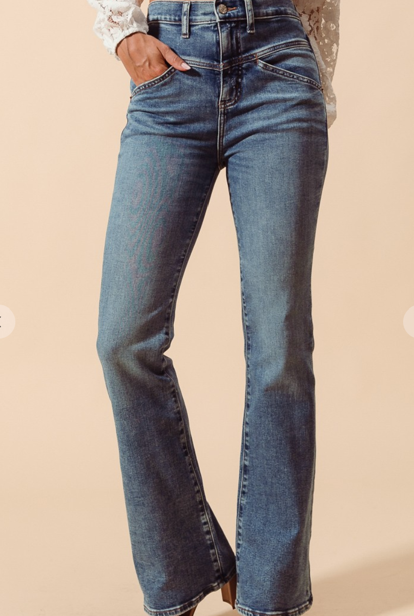 Western Vibes Wide Leg Jeans