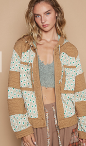 Retro Bloom Mixed Print Jacket