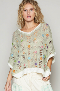 Daisy Dream Crochet Sweater