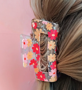 Retro Floral Hair Clip