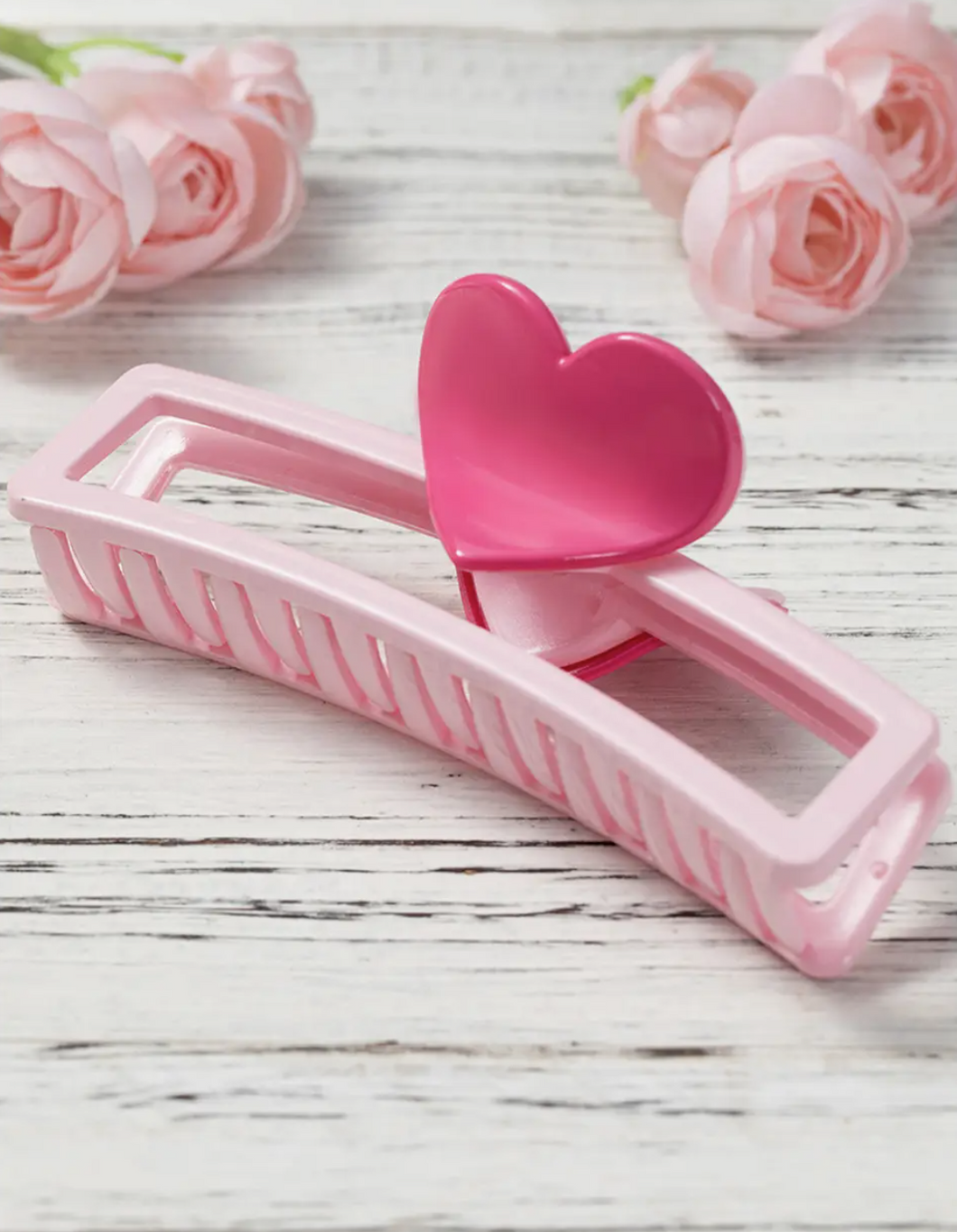 Pink Heart Hair Clip