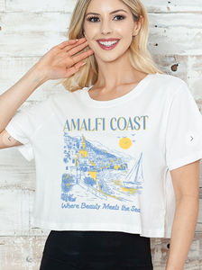 Amalfi Coast Cropped Tee