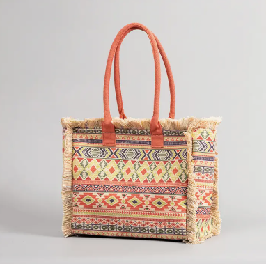 Retro Bohemian Tote Bag