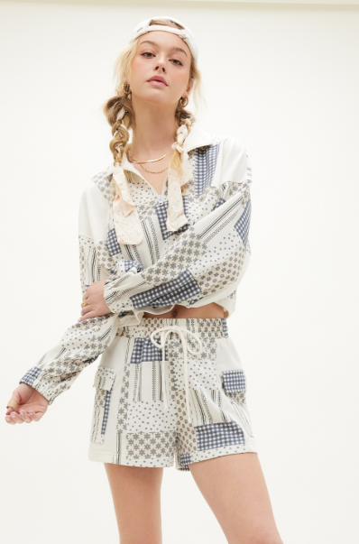 Patchwork Perfection Top and Shorts Set