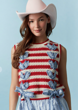 Load image into Gallery viewer, Red, White and Denim Trimmed Dream
