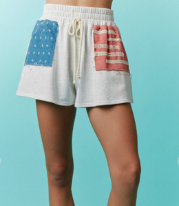 Stars & Stripes Knit Shorts