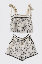 Load image into Gallery viewer, Eyelet Dreams Top and Shorts Set
