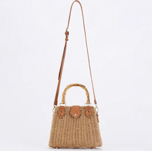 Load image into Gallery viewer, Structured Wicker Purse
