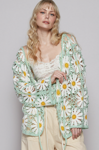 Dreaming In Daisies Crochet Sweater