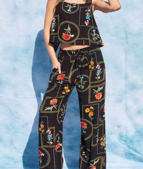 Summer In Capri Top and Pants Set