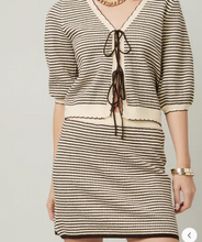Load image into Gallery viewer, Coffee Hour Knit Skirt and Cardigan Set
