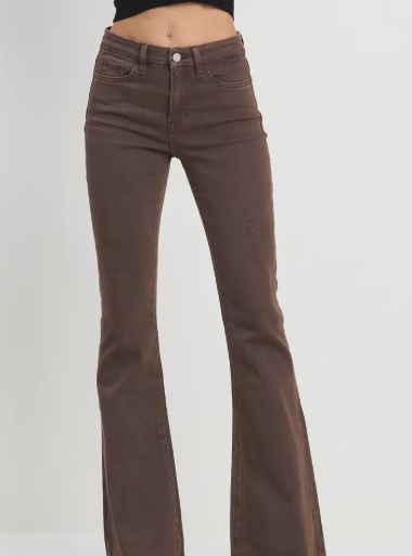 Chestnut Groove Flare Jeans