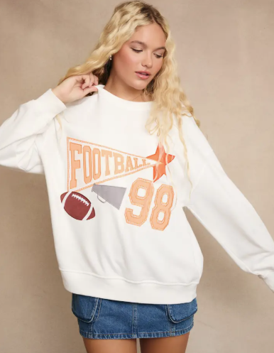 Varsity Vibe Oversized Sweatshirt