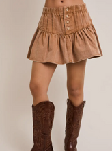 Load image into Gallery viewer, Washed Rebellion Mini Skirt
