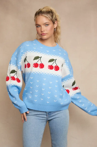 Cherry Pop Pullover Sweater