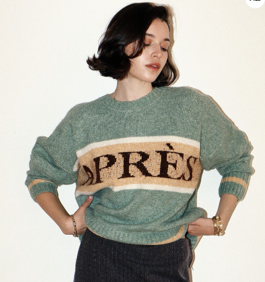 Apres Hour Retro Sweater-Alpine Green