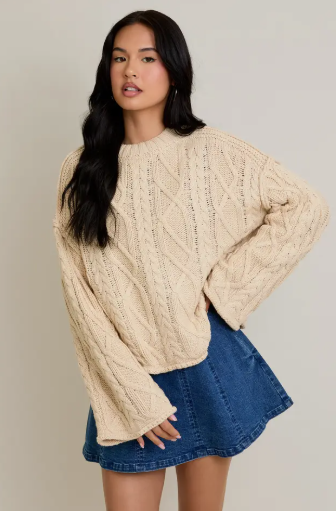 Apres Cable Luxe Sweater-Ivory